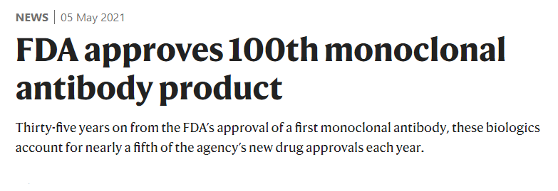 FDA approves 100th monoclonal antibody product